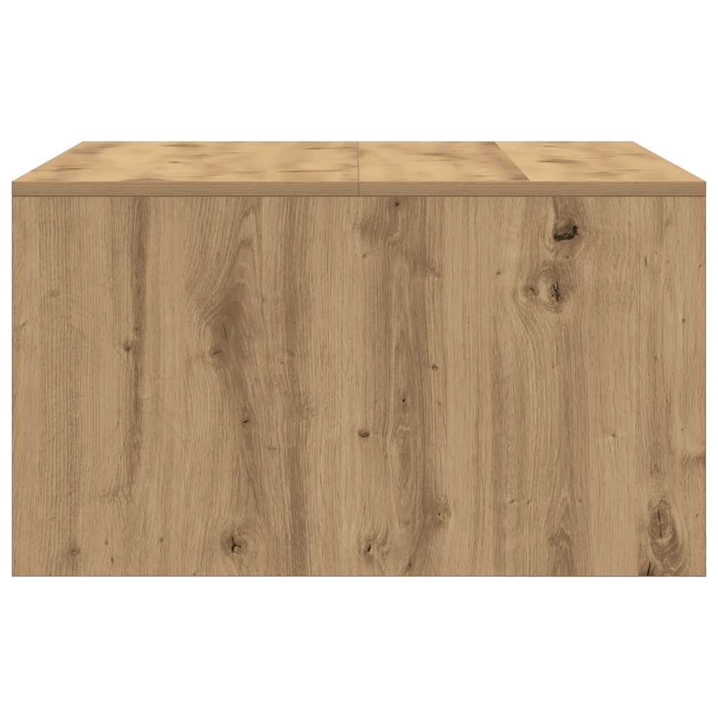 Coffee Table with Drawers Artisan Oak 70.5x70x40 cm